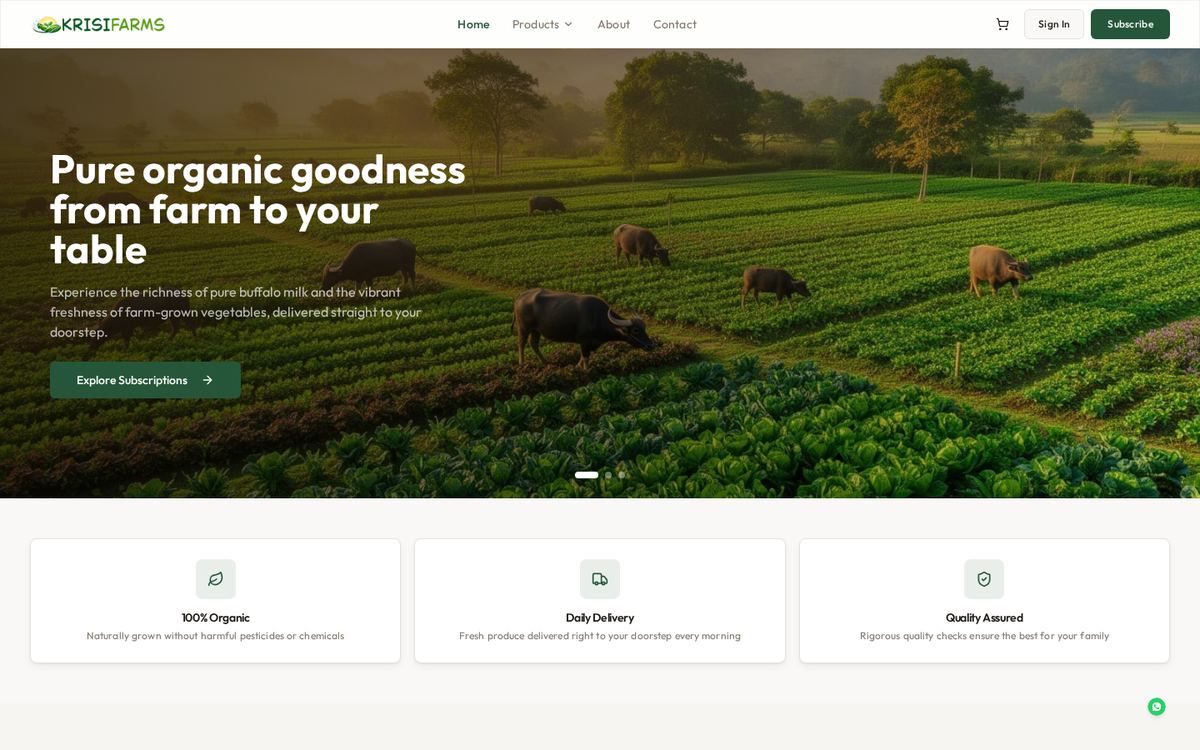 Krisi Farms — Agritech & D2C Commerce case study