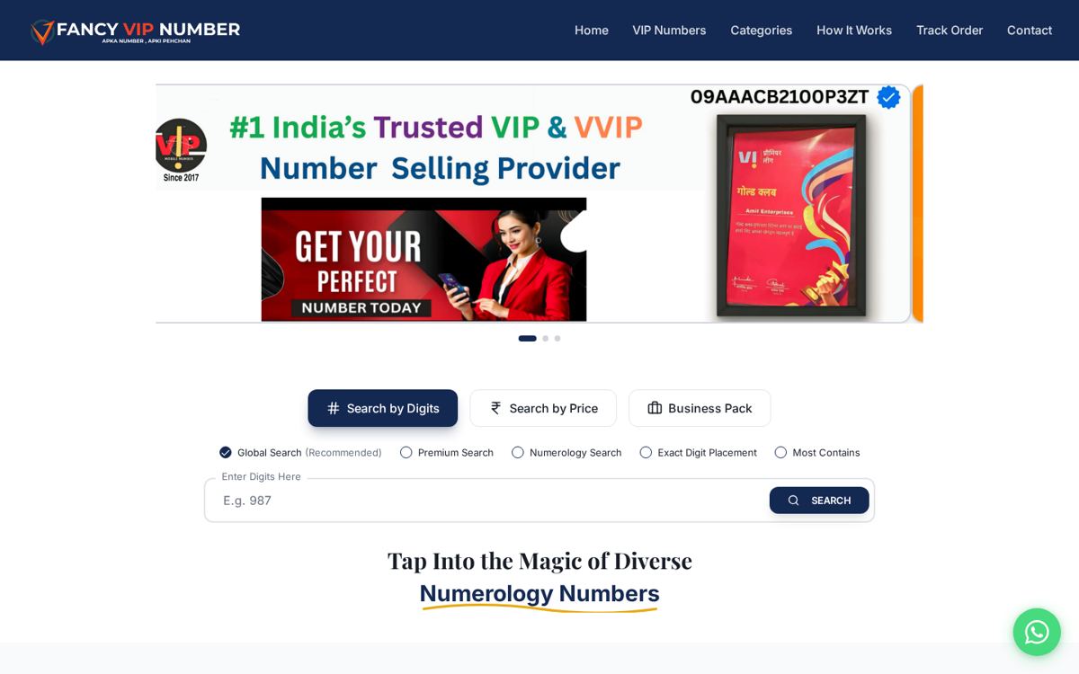 Fancy VIP Number — E-Commerce case study
