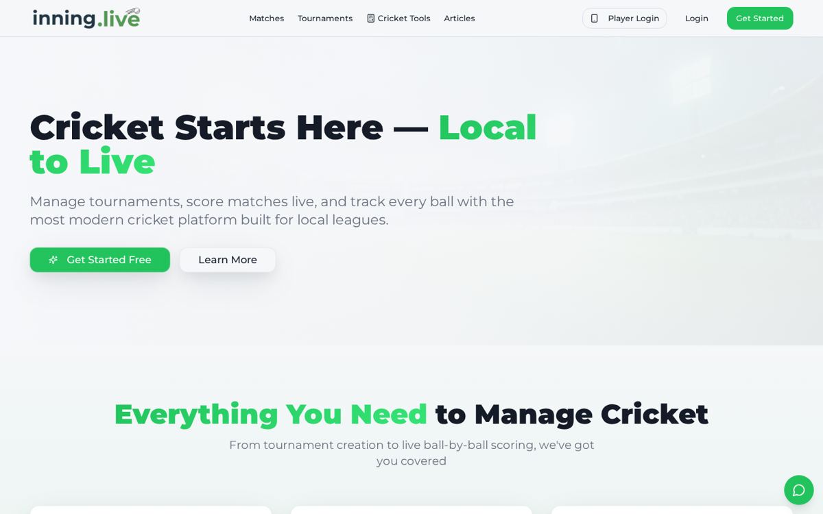 Inning.Live — Sports Technology case study