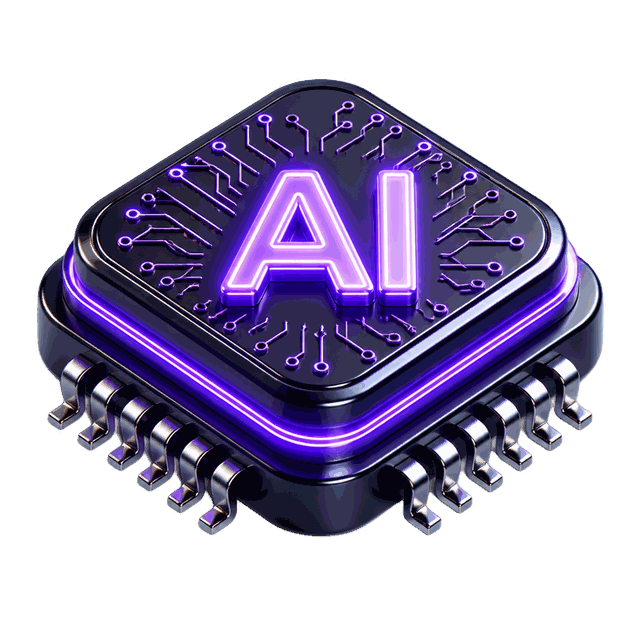 AI Automation 3D illustration