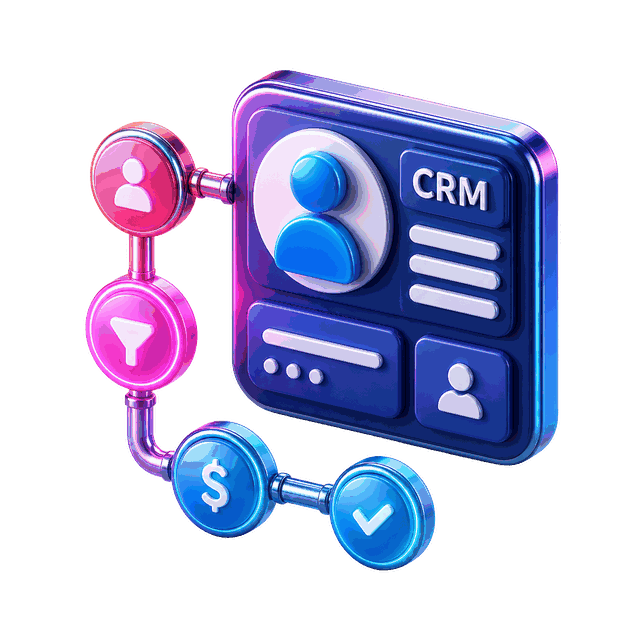 CRM Platforms 3D illustration